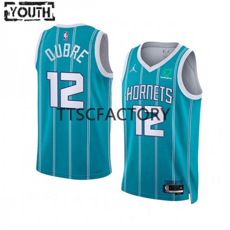 Canotte Bambino Charlotte Hornets Kelly Oubre 12 Nike 2022-23 Jordan Edition Teal Swingman